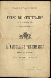 Fêtes du Centenaire : 21, 22 et 23 juillet 1895