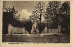 Valenciennes. Monument aux Morts (Armbruster, Arch. ; Raset, Statuaire)