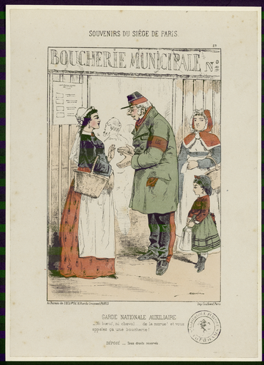 Souvenirs du siège de Paris 19. Garde Nationale auxiliaire.