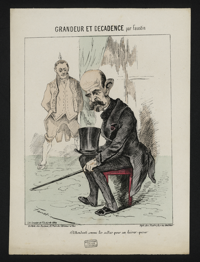Grandeur et décadence par Faustin. Attendant comme les autres pour un laisser-passer.