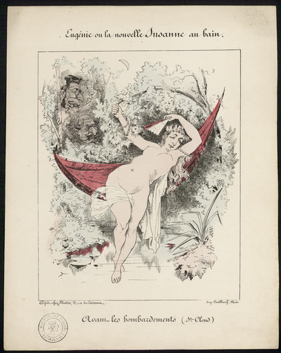 Eugénie ou la nouvelle Susanne au bain. Avant les bombardements (S.t-Cloud)