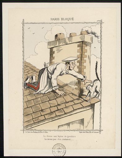 Paris bloqué. N° 13. La chasse aux lapins de gouttière. Le dernier jour d'un condamné...