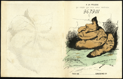 A la Prusse qui compte que nous nous rendrons. Tas de...gredins !!!