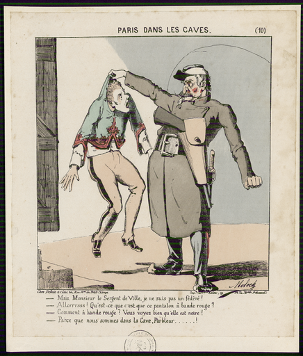 Mais, monsieur le sergent de ville, je ne suis pas un fédéré !