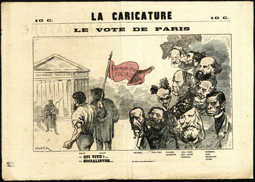 La Caricature politique N°3. Le vote de Paris