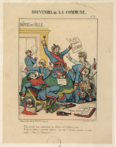 Souvenirs de la Commune  N°7. V'la comme nous comprenons les affaires de la Patrie, nous ...