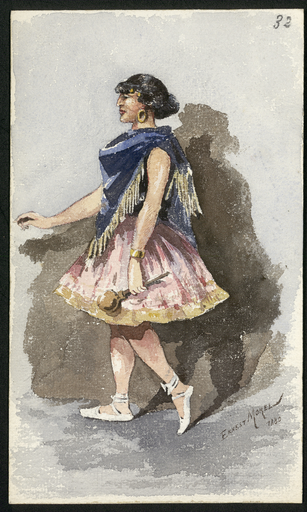 [Danseuse saltimbanque aux maracas]