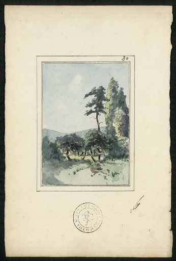 [Paysage d'arbres sur fond de collines]