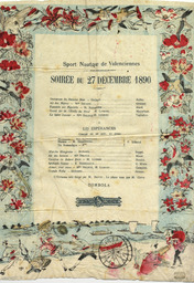 Sport nautique de Valenciennes : soirée du 27 décembre 1890