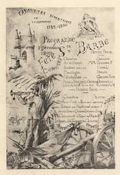 Fête Concert S.te Barbe. Programme 7 décembre 1890
