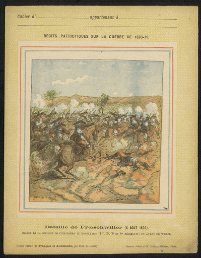 Bataille de Froeschwiller (6 août 1870). Charge de la division des cuirassiers de Bonnemains