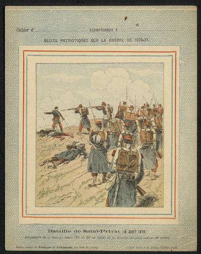 Bataille de Saint-Privat (18 août 1870). Engagement de la brigade Gebon (25e et 26e de ligne) de la division Levassor-Sorval (6e corps).