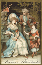 Menu [L'Elégante et la fillette aux fleurs ]