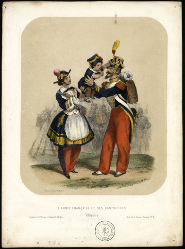 L'armée française et ses cantinières. Voltigeurs