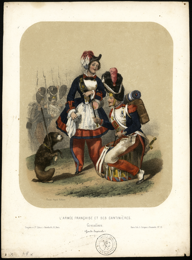 L'armée française et ses cantinières. Grenadiers (Garde Impériale)