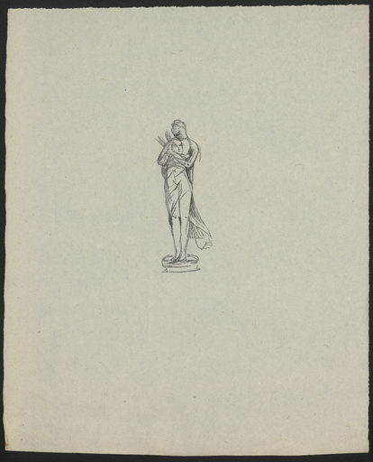 [Croquis de la première version de la muse d'André Chénier]