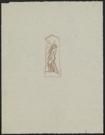 [Croquis du tombeau de Charles Chaplin]