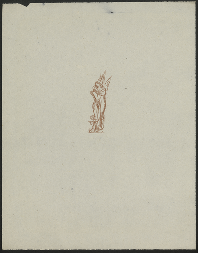 [Croquis du monument de la "Réunion de la ville de Menton à la France"]