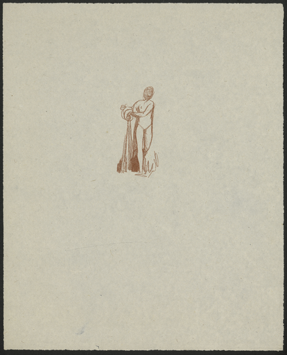 [Croquis d'une figure féminine versant une cruche]