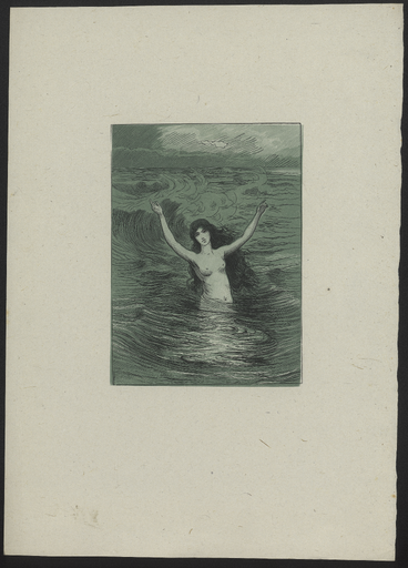 [Agloophone, princesse des sirènes, tend ses mains vers le comte Lucius]