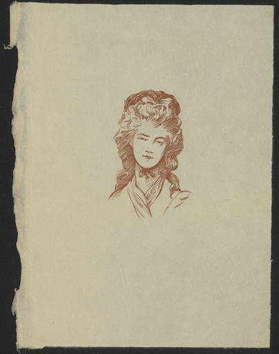 [Portrait de Maria Robinson, d'après Thomas Gainsborough]