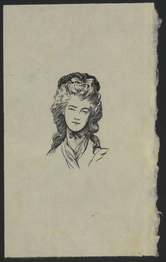 [Portrait de Maria Robinson, d'après Thomas Gainsborough]