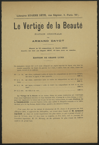 Le Vertige de la Beauté