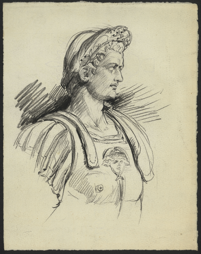 [Buste de Tibère de trois quart face, collection Campana]