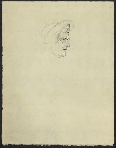 [Ebauche de la tête du buste de Tibère de trois quart face, collection Campana]