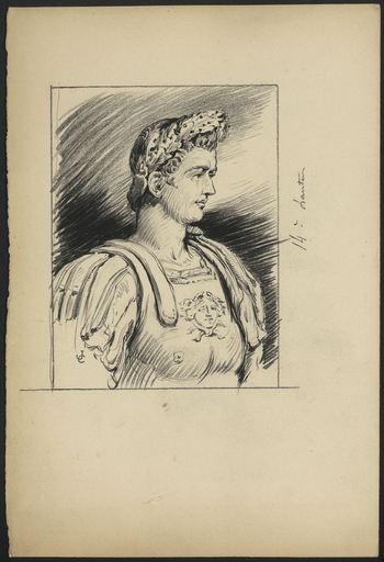 [Buste de Tibère de trois quart face, collection Campana]