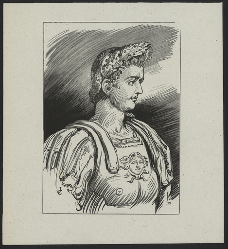 [Buste de Tibère de trois quart face, collection Campana]