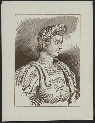 [Buste de Tibère de trois quart face, collection Campana]