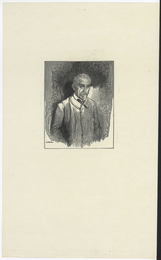 [Portrait de Joris-Karl Huysmans sur japon]
