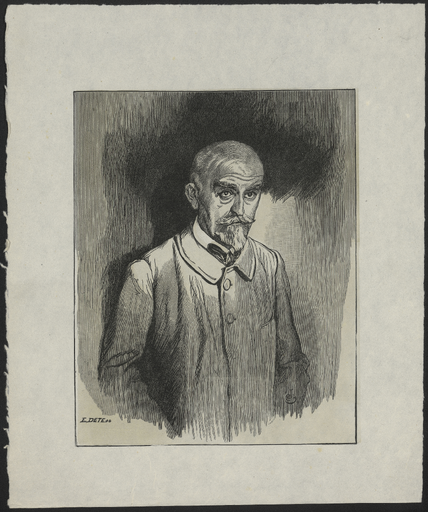 [Portrait de Joris-Karl Huysmans bicolore pâle]