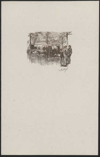 [Scène de marché en plein air devant une halle]