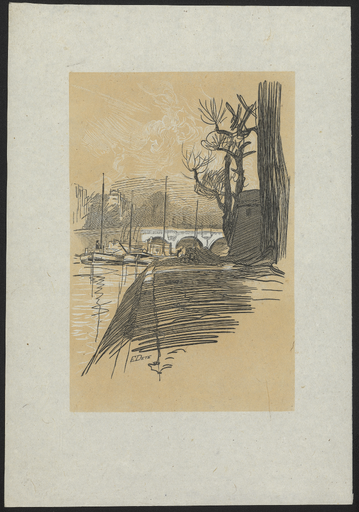 [Vue des quais et de la Seine donnant sur le Pont Neuf à Paris]