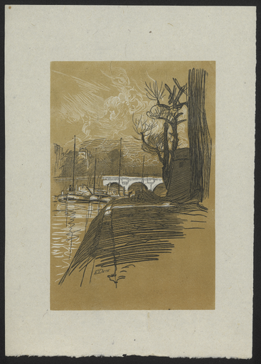 [Vue des quais et de la Seine donnant sur le Pont Neuf à Paris]