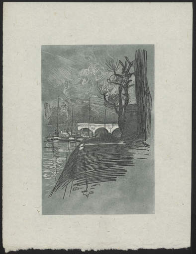[Vue des quais et de la Seine donnant sur le Pont Neuf à Paris]