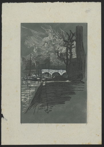 [Vue des quais et de la Seine donnant sur le Pont Neuf à Paris]