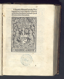 F. Baptistae Mantuani... Aureum contra impudice scribentes opusculum : familiariter explicatum [ad Jodoco Badio Ascensio]. Quod ubi venundetur finis indicat