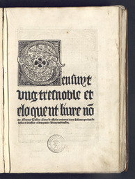 Sensuyt ung tres noble et eloquent livre nomme Marcus Tullius Cicero De Officiis contenant troys volumes parlant de justice et injustice et des quattre vertuz cardinalles