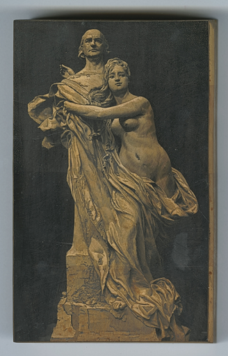 [Matrice de l'estampe du Monument inachevé à Leconte de Lisle]