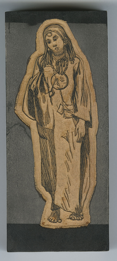 Matrice du [Croquis du portrait en pied d'une jeune Egyptienne]
