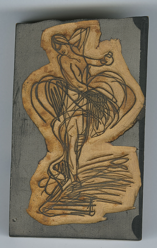 Matrice du [Croquis d'une figure aux voiles virevoltants]