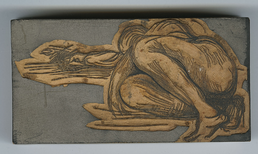 Matrice du [Croquis d'une figure couchée, en raccourci]
