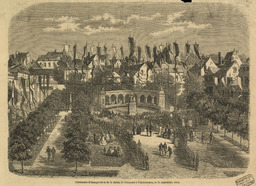 Cérémonie d'inauguration de la statue de Froissart à Valenciennes, le 21 septembre 1856